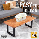 Skyline Sunset Cedar Solid Wood Coffee Table with 12 in. Landscape Legs