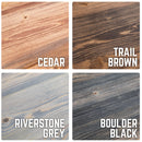 RESTORE Riverstone Grey Solid Wood Office Desk