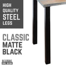 Skyline Riverstone Grey Solid Wood Desk with 28 in. High-Rise Legs