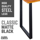 Skyline Sunset Cedar Solid Wood Desk with 28 in. Landscape Legs