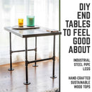RESTORE Boulder Black Solid Wood End Table