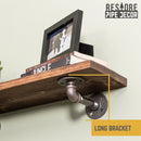 RESTORE Trail Brown 24 in. Shelves with L-Shaped Brackets