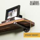RESTORE Sunset Brown 36 in. Shelves with Straight Brackets