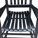 Classic Wooden Porch Rocker Chair Populus Wood Comfortable Design