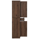 K&K 71' Tall Kitchen Pantry Cabinet with 3 Pull Out Cabinet Organizers, Farmhouse Embossed Texture Storage Cabinet with 6 Door Shelves, 2 Drawers, Freestanding Cupboard for Kitchen, Dining Room Brown