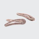 Rose Gold Mini Rhinestone Snap clips