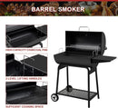 30 Inch Barrel Charcoal Grill With 627 Square Inches Cooking Space