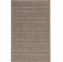 8' X 11' Mocha Geometric Patterns Indoor Area Rug