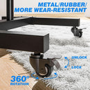 Height Adjustable Mobile TV Cart For 32 To 83 Inch Screens With Locking Wheels
