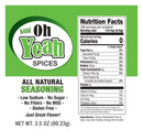 Oh Yeah Plus Seasoning | Pack of 2 | 3.5 oz | Oh Yeah Spices