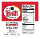 Hot All Natural Spice | Pack of 3 | 3.5 oz | Gluten Free | Oh Yeah Spices
