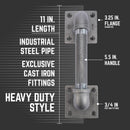 3/4 in. Square Barn Door Handle - 11 in. L