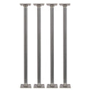 3/4 in. x 24 in. Square Flange Pipe Table Legs - 4 Pack