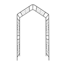 Metal Garden Arch L56.3'' x W16.93'' x H94.5'' Climbing Plants Support Rose Arch Outdoor Black