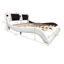 Platform Bed Frame With LED Lighting, tooth Music, Vibration Massage