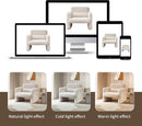 33Inch Sherpa Upholstered Accent Chair With Armrests