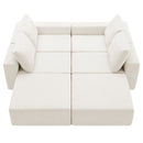 Luxury Cloud Chenille Modular U Shaped Sectional Sofa with Ottomans, Deep Seat, No Assembly Required, 3 Colors, 110*72'
