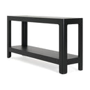 Mirod Modern Farmhouse Console Table,Elegant Minimalist Design with Premium Wood Veneer and Rounded Corners
