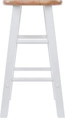 Element Counter Stools 24 Inch Natural White 2 Piece Set
