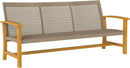 Spacious Wicker Outdoor Couch for Three Comfortable Seats
