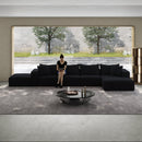 Oversized sponge cloud sofa,Modern Upholstered Sectional Sofa Couch Set,Modular 162' L Shaped Sectional Living Room Sofa Set With 6 Pillows,Free Combination Sofa Couch for Living Room,Bedroom