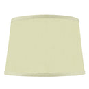 12"W x 8"H Hardback Shallow Drum Lamp Shade Eggshell Fabric