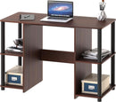 38 Inch Home Office Desk With Double Sided Shelves Cherry
