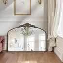 Bronze Vintage Baroque Mirror 40 By 30 Inch Arch Wall Mount