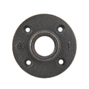 1 in. Prefinished Matte Black Floor Flange