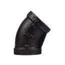1/2 in. Prefinished Matte Black 45-Degree Elbow