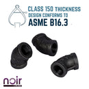 1/2 in. Prefinished Matte Black 45-Degree Elbow