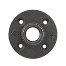 3/4 in. Prefinished Matte Black Floor Flange