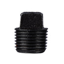 1/2 in. Prefinished Matte Black Plug