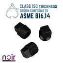 1/2 in. Prefinished Matte Black Plug