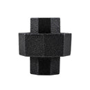 1/2 in. Prefinished Matte Black Union