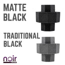 1/2 in. Prefinished Matte Black Union