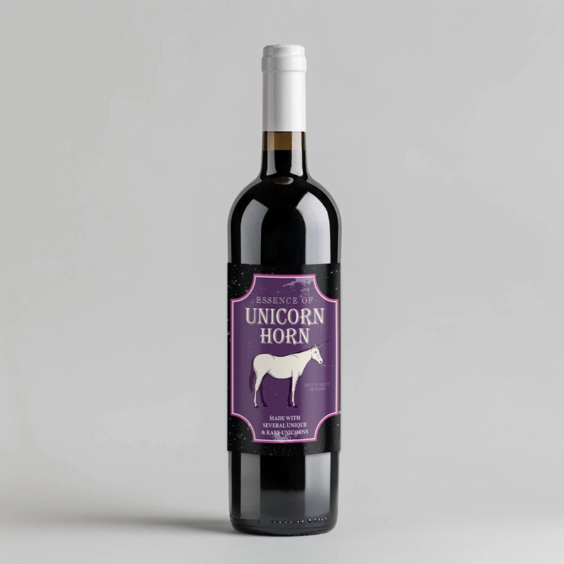 Unicorn Wine Label