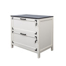 2 Drawer Farmhouse File Cabinet,Filing Cabinet with Lock for Home Office