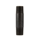 1/2 in. x 3 in. Prefinished Matte Black Pipe