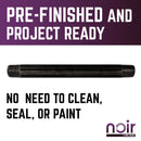 1/2 in. x 10 in. Prefinished Matte Black Pipe