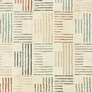 3' X 6' Ivory Multi Neutral Tone Scratch Indoor Area Rug