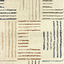3' X 6' Ivory Multi Neutral Tone Scratch Indoor Area Rug