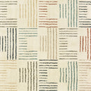 3' X 6' Ivory Multi Neutral Tone Scratch Indoor Area Rug