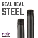 1/2 in. x 18 in. Prefinished Matte Black Pipe