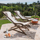 NIKKI BEACH SLING CHAIR - BEIGE(set of 2)