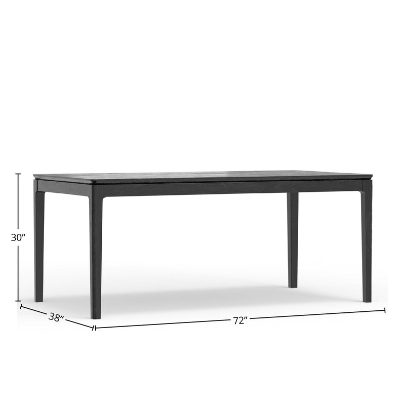 Cove Rectangular Dining Table, Vintage Black