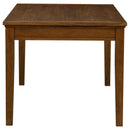 Atwood Rectangular Wood Dining Table Warm Brown