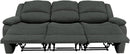 80-Inch RV Triple Recliner Sofa With Convertible Console