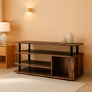 TV Stand For 50 Inch TVs Amber Pine Black Rustic Modern