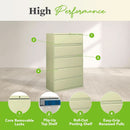 Putty 5 Drawer Lateral File Cabinet With Lock Office Filing